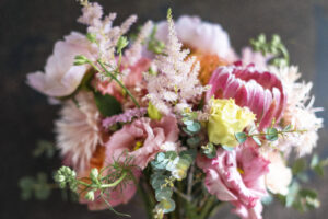 Colorful blooming bouquet of flowers